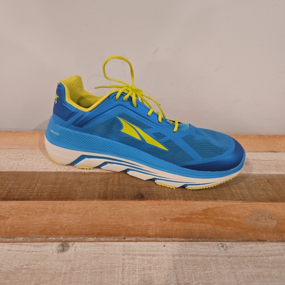 Altra Duo Womens 10 Blue Yellow White Trainers Running Shoes AFW1838F4 - Picture 6 of 10